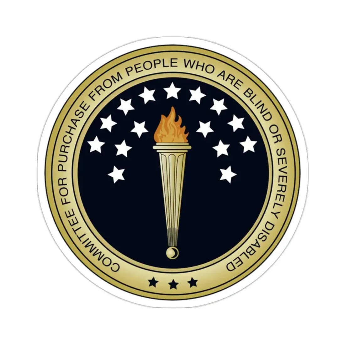 Committee for Purchase From People Who Are Blind or Severely Disabled CPPBSD STICKER Vinyl Die-Cut Decal - The Sticker Space