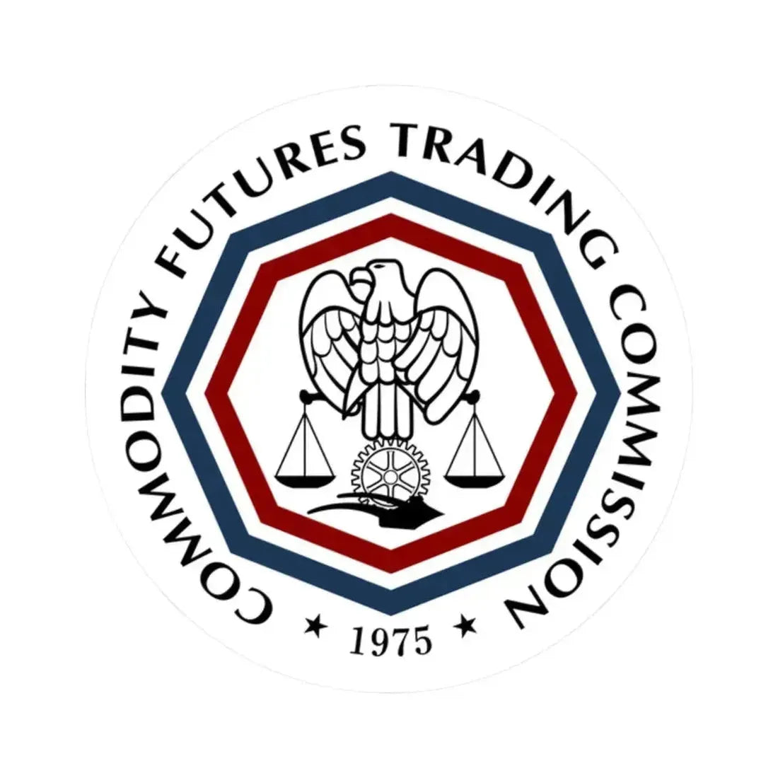 Commodity Futures Trading Commission - STICKER Vinyl Kiss-Cut Decal 2 Inch White - The Sticker Space