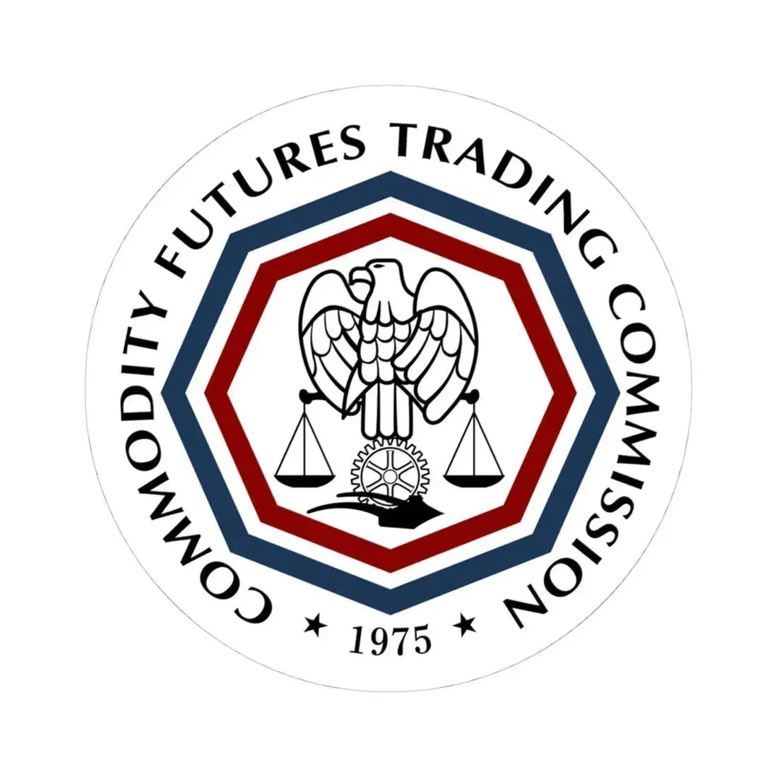Commodity Futures Trading Commission - STICKER Vinyl Kiss-Cut Decal 4 Inch White - The Sticker Space