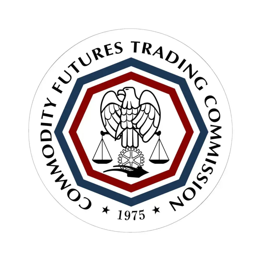 Commodity Futures Trading Commission - STICKER Vinyl Kiss-Cut Decal 6 Inch White - The Sticker Space