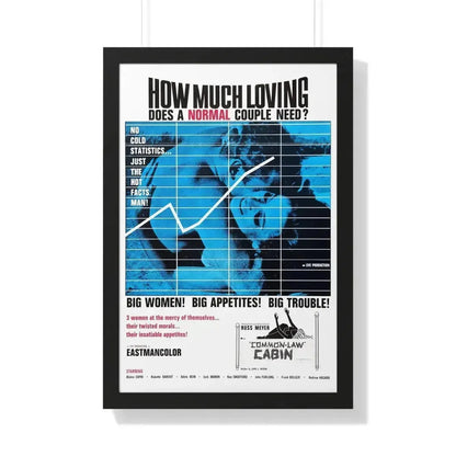COMMON LAW CABIN 1967 - Framed Movie Poster 20" x 30" Black - The Sticker Space