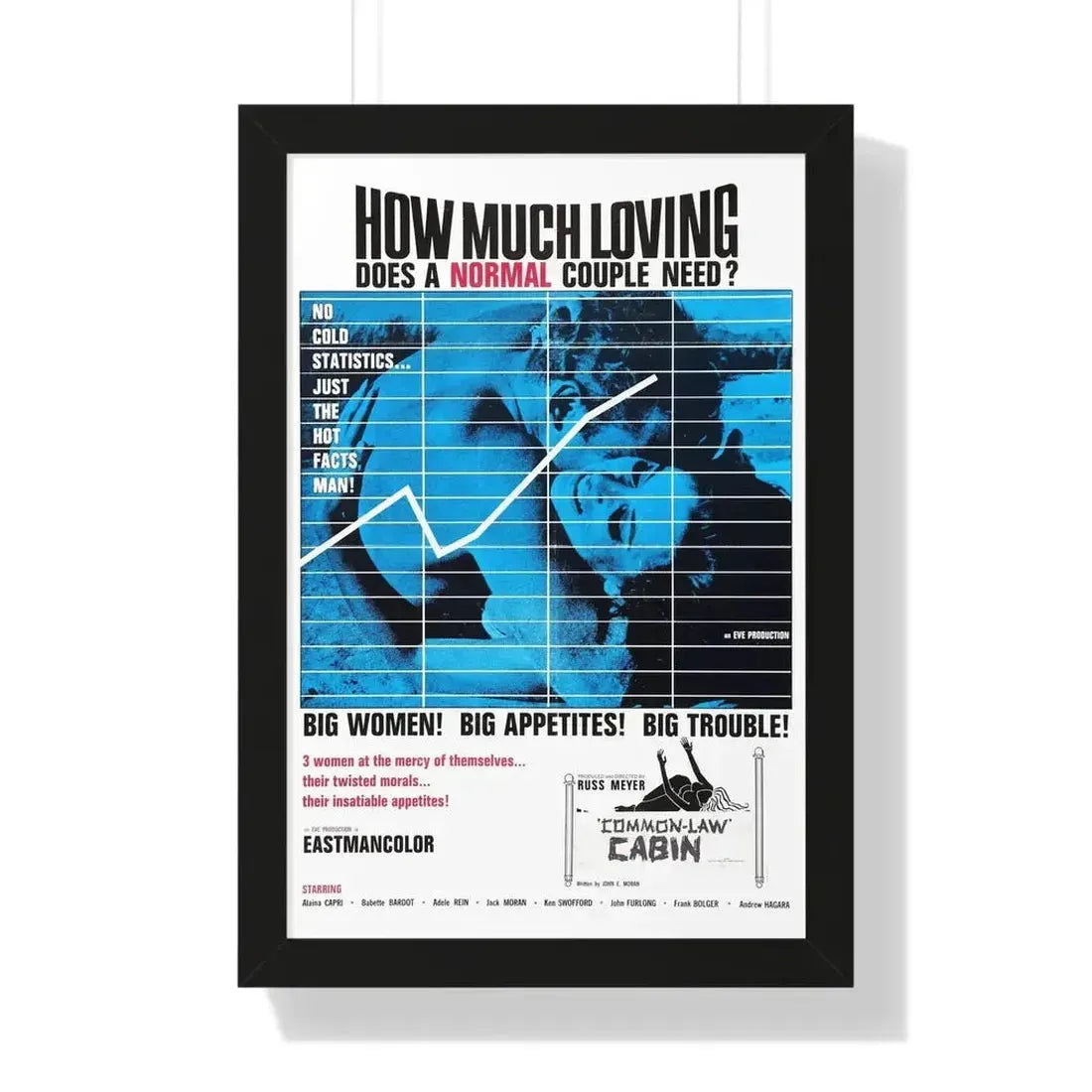 COMMON LAW CABIN 1967 - Framed Movie Poster - The Sticker Space