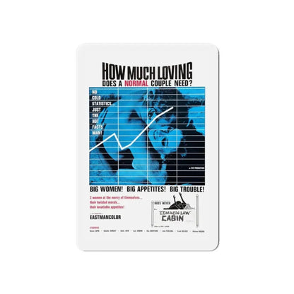 COMMON LAW CABIN 1967 Movie Poster - Refrigerator Magnet 6 Inch - The Sticker Space