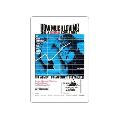 COMMON LAW CABIN 1967 Movie Poster STICKER Vinyl Die-Cut Decal - The Sticker Space