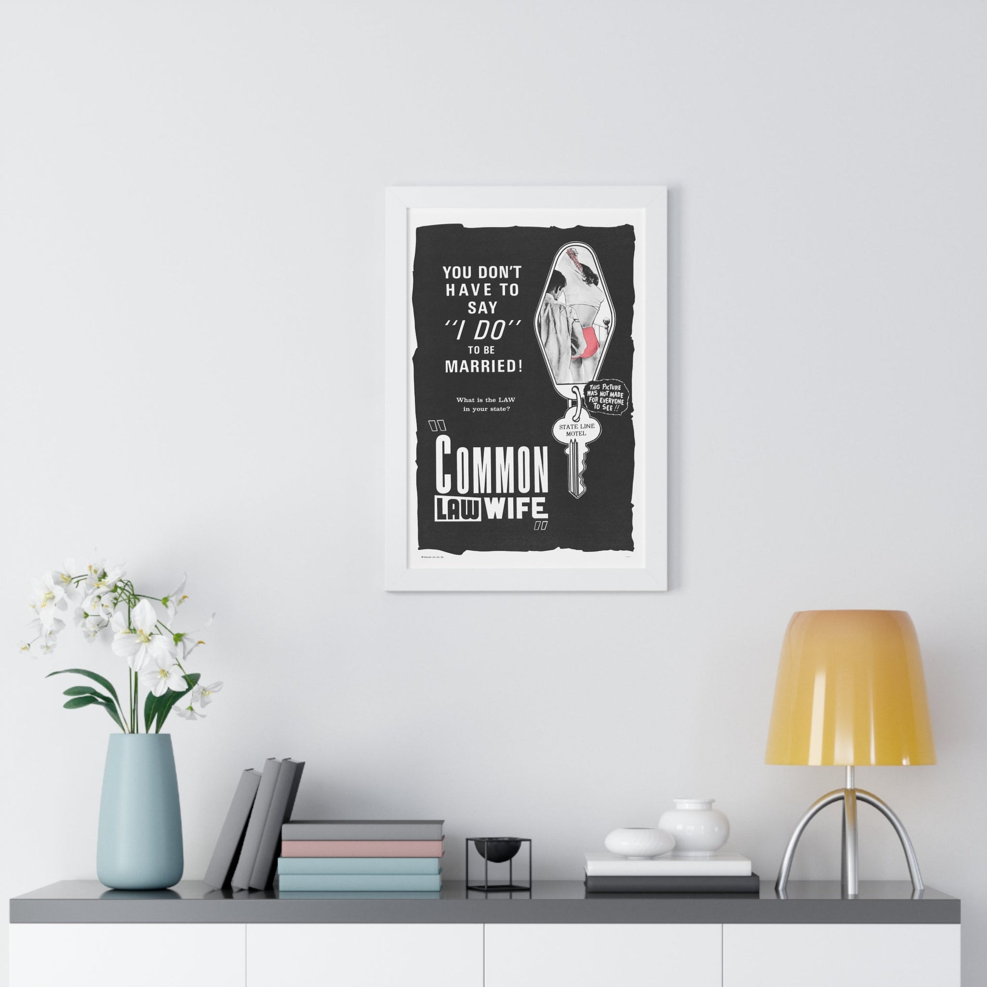 COMMON LAW WIFE 1961 - Framed Movie Poster-The Sticker Space