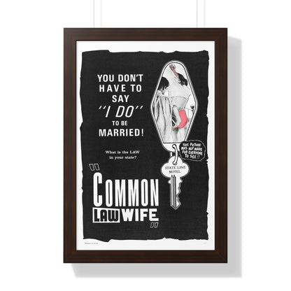 COMMON LAW WIFE 1961 - Framed Movie Poster-16″ x 24″-The Sticker Space