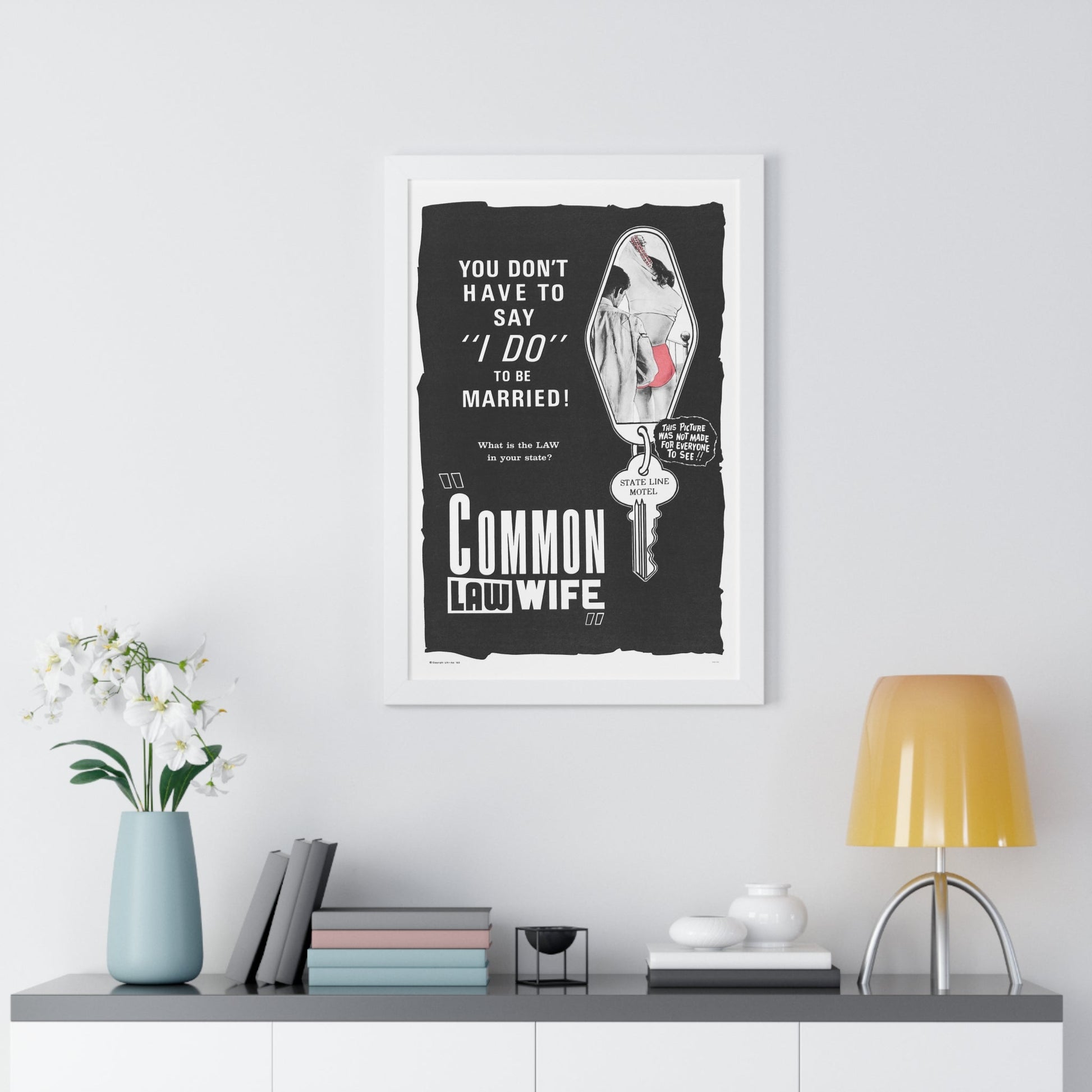 COMMON LAW WIFE 1961 - Framed Movie Poster-The Sticker Space