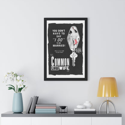 COMMON LAW WIFE 1961 - Framed Movie Poster-The Sticker Space