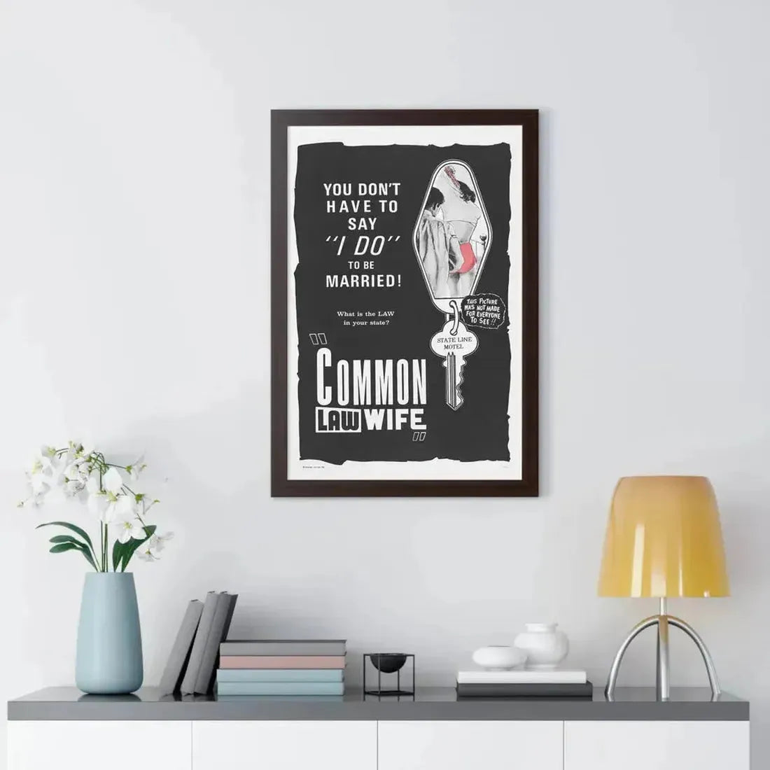 COMMON LAW WIFE 1961 - Framed Movie Poster - The Sticker Space