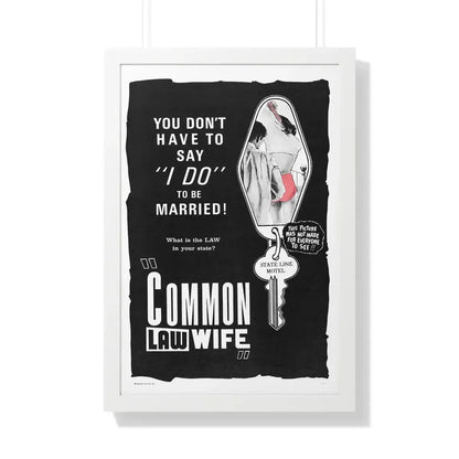 COMMON LAW WIFE 1961 - Framed Movie Poster - The Sticker Space