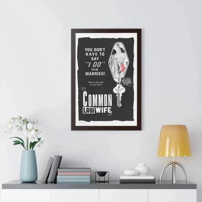 COMMON LAW WIFE 1961 - Framed Movie Poster - The Sticker Space