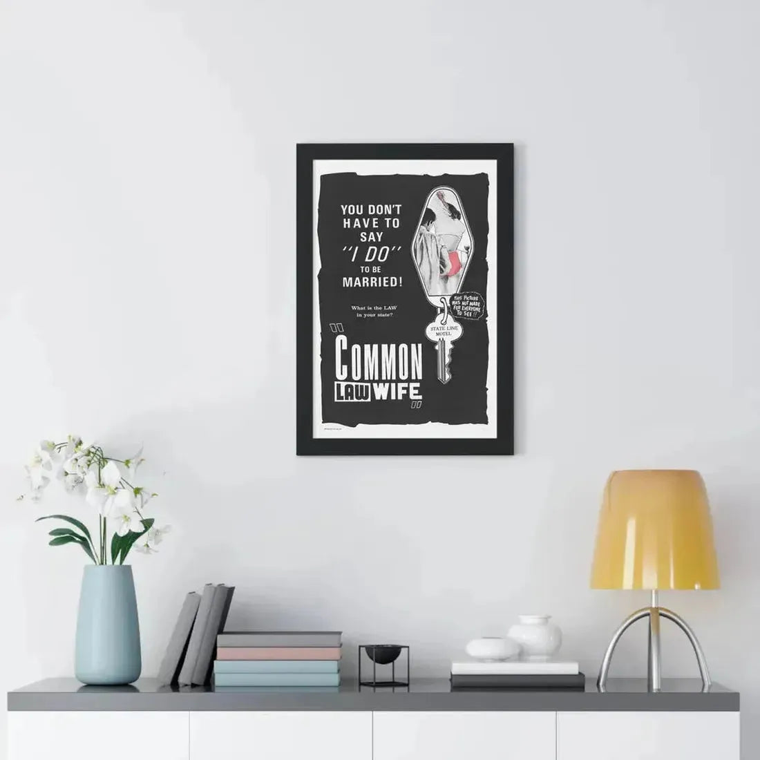 COMMON LAW WIFE 1961 - Framed Movie Poster - The Sticker Space