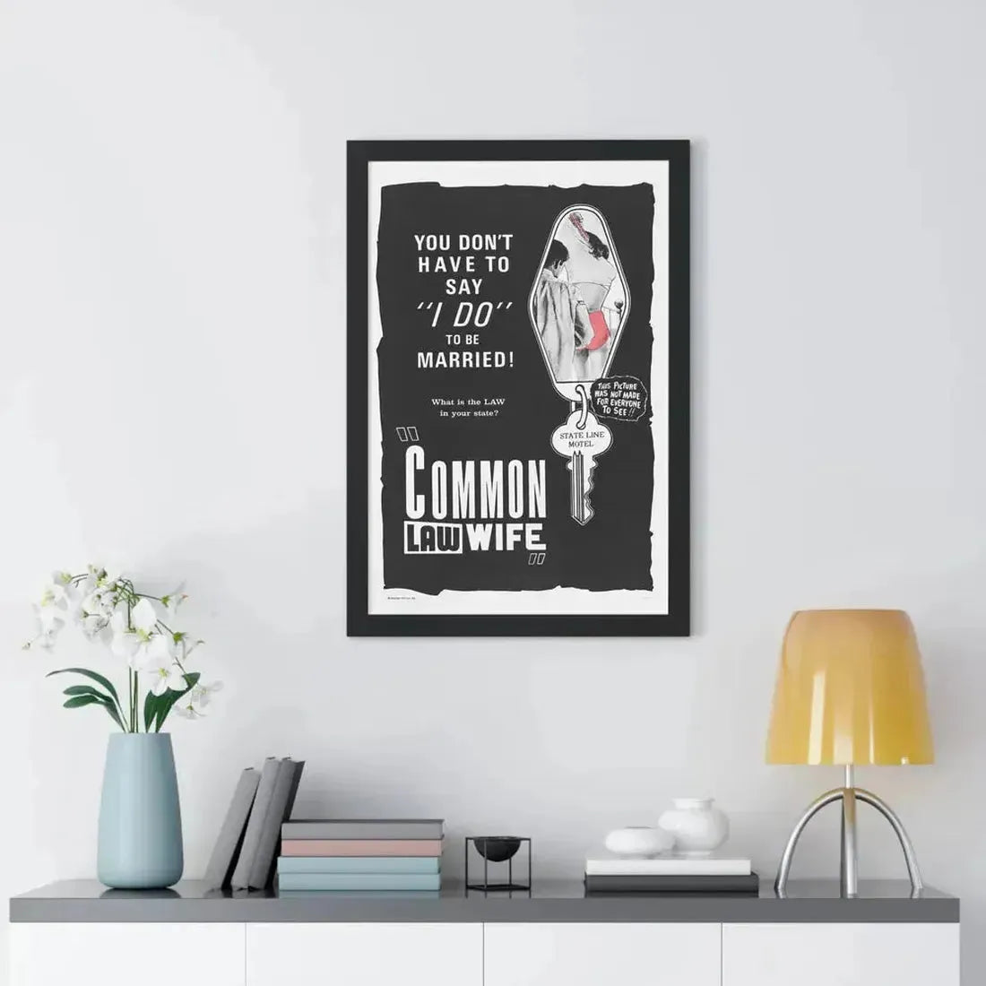 COMMON LAW WIFE 1961 - Framed Movie Poster - The Sticker Space