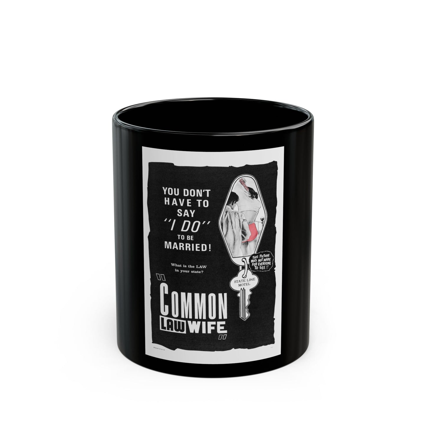 COMMON LAW WIFE 1961 Movie Poster - Black Coffee Mug-11oz-The Sticker Space