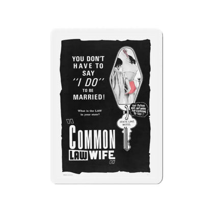 COMMON LAW WIFE 1961 Movie Poster - Refrigerator Magnet 2 Inch - The Sticker Space