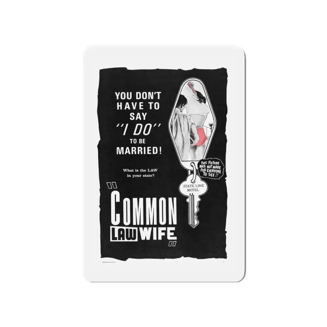 COMMON LAW WIFE 1961 Movie Poster - Refrigerator Magnet 4 Inch - The Sticker Space