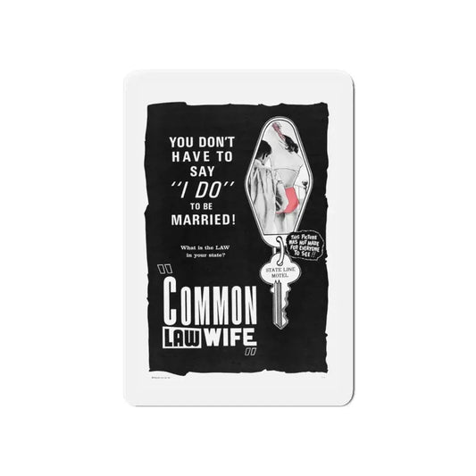 COMMON LAW WIFE 1961 Movie Poster - Refrigerator Magnet 6 Inch - The Sticker Space