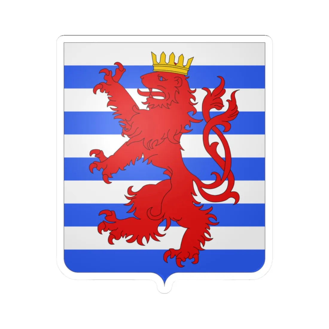 CommunesBelgique-Arlon (Belgium) (Coat of Arms) STICKER Vinyl Kiss-Cut Decal 2 Inch White - The Sticker Space