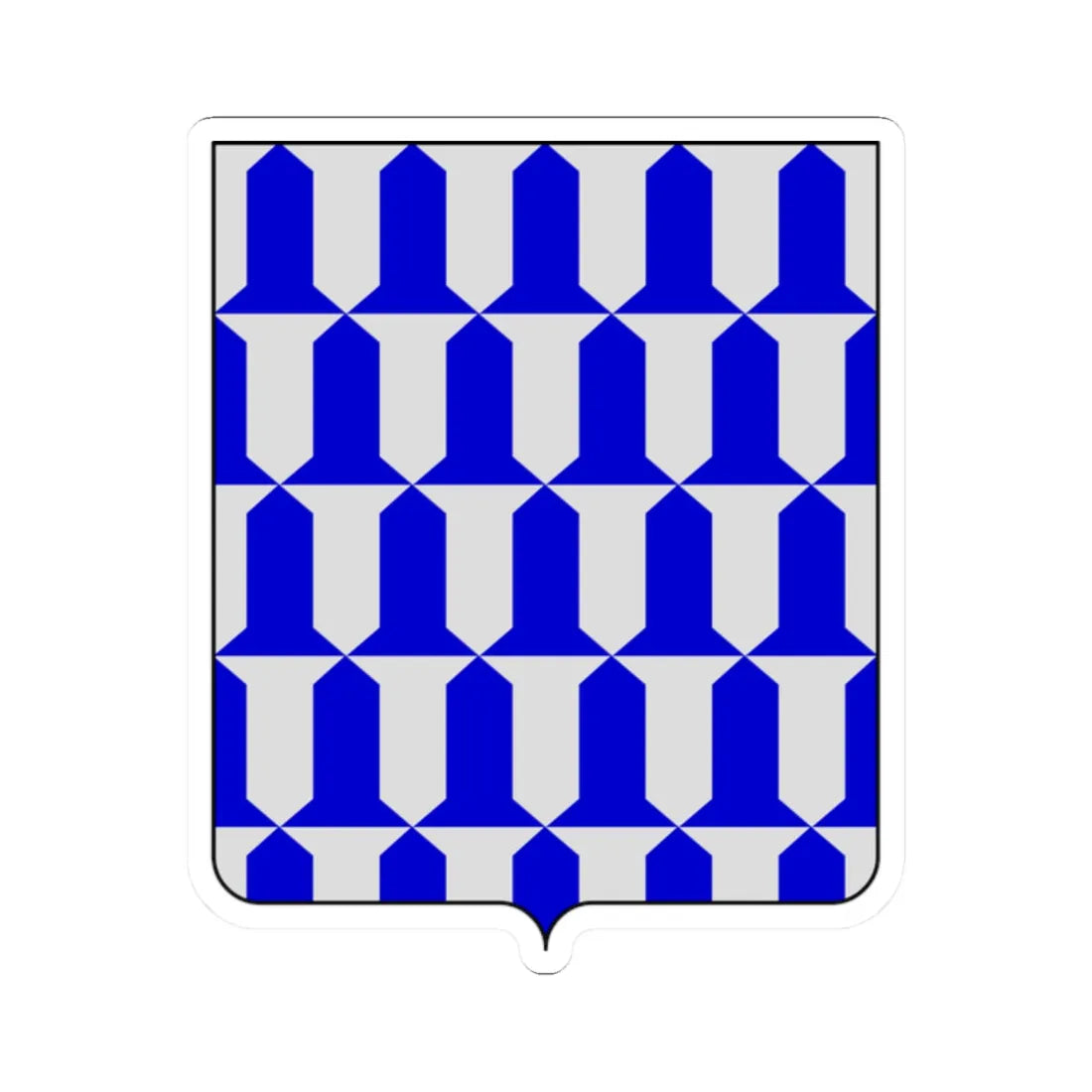 CommunesBelgique-Awans (Belgium) (Coat of Arms) STICKER Vinyl Kiss-Cut Decal 2 Inch White - The Sticker Space