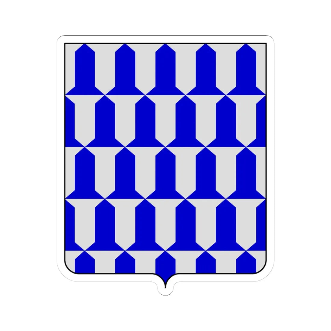 CommunesBelgique-Awans (Belgium) (Coat of Arms) STICKER Vinyl Kiss-Cut Decal 3 Inch White - The Sticker Space