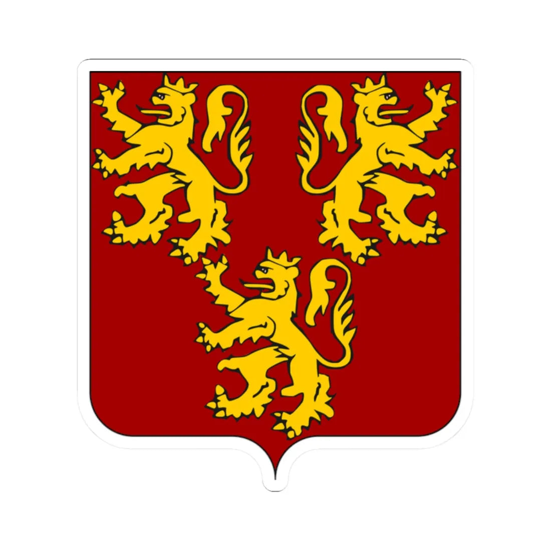 CommunesBelgique-Chievres (Belgium) (Coat of Arms) STICKER Vinyl Kiss-Cut Decal 2 Inch White - The Sticker Space