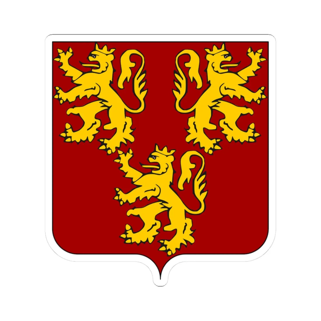 CommunesBelgique-Chievres (Belgium) (Coat of Arms) STICKER Vinyl Kiss-Cut Decal 3 Inch White - The Sticker Space