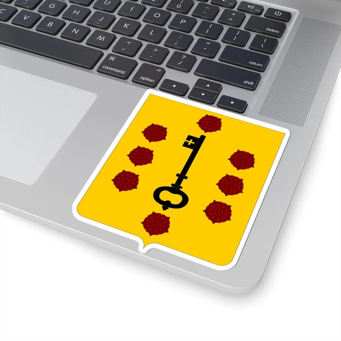 CommunesBelgique-Comines (Belgium) (Coat of Arms) STICKER Vinyl Kiss-Cut Decal - The Sticker Space