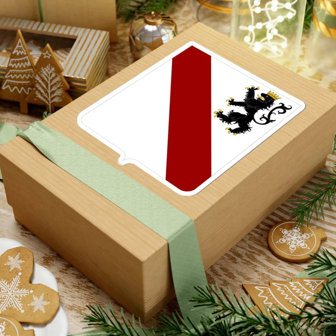 CommunesBelgique-Courcelles (Belgium) (Coat of Arms) STICKER Vinyl Kiss-Cut Decal - The Sticker Space