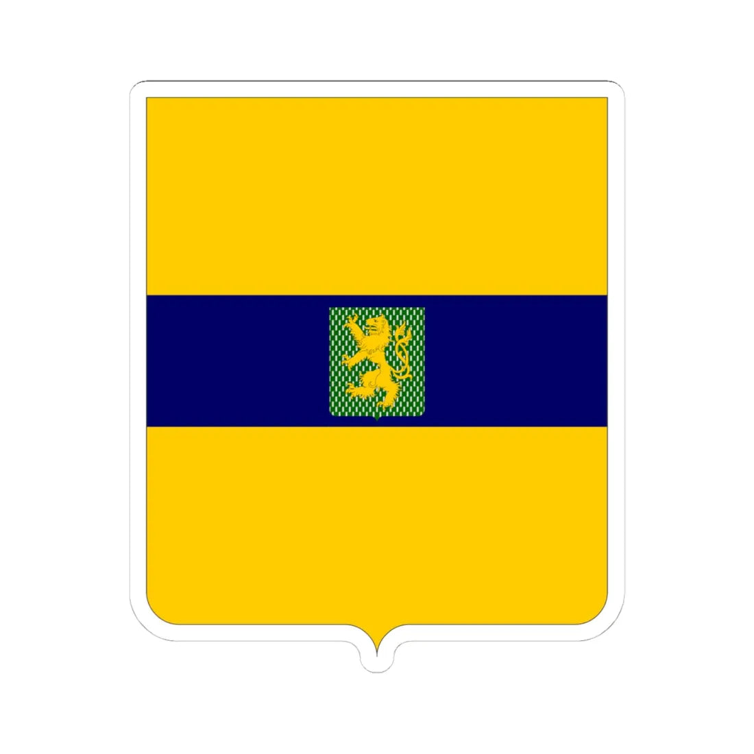 CommunesBelgique-Dour (Belgium) (Coat of Arms) STICKER Vinyl Kiss-Cut Decal 4 Inch White - The Sticker Space