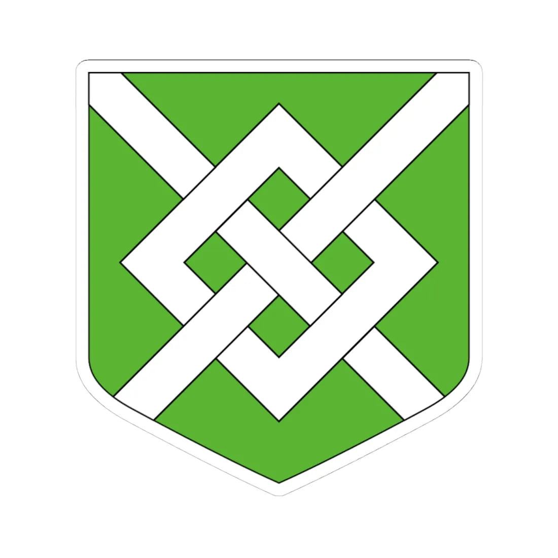 CommunesBelgique-MontDeLEnclus (Belgium) (Coat of Arms) STICKER Vinyl Kiss-Cut Decal 4 Inch White - The Sticker Space