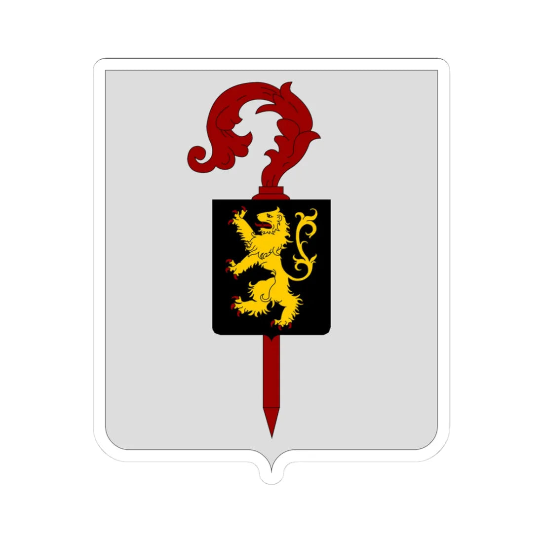 CommunesBelgique-Nivelles (Belgium) (Coat of Arms) STICKER Vinyl Kiss-Cut Decal 3 Inch White - The Sticker Space