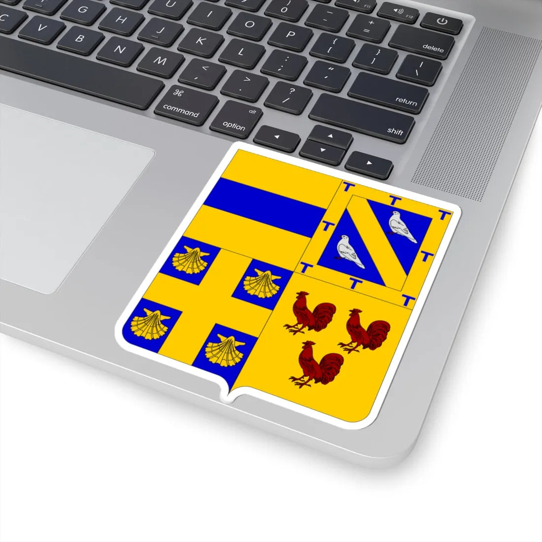 CommunesBelgique-Ottignies-Louvain-la-Neuve (Belgium) (Coat of Arms) STICKER Vinyl Kiss-Cut Decal - The Sticker Space