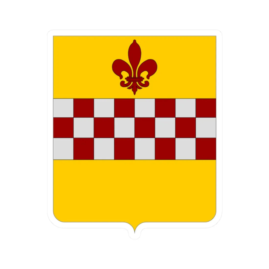 CommunesBelgique-Rixensart (Belgium) (Coat of Arms) STICKER Vinyl Kiss-Cut Decal 2 Inch White - The Sticker Space