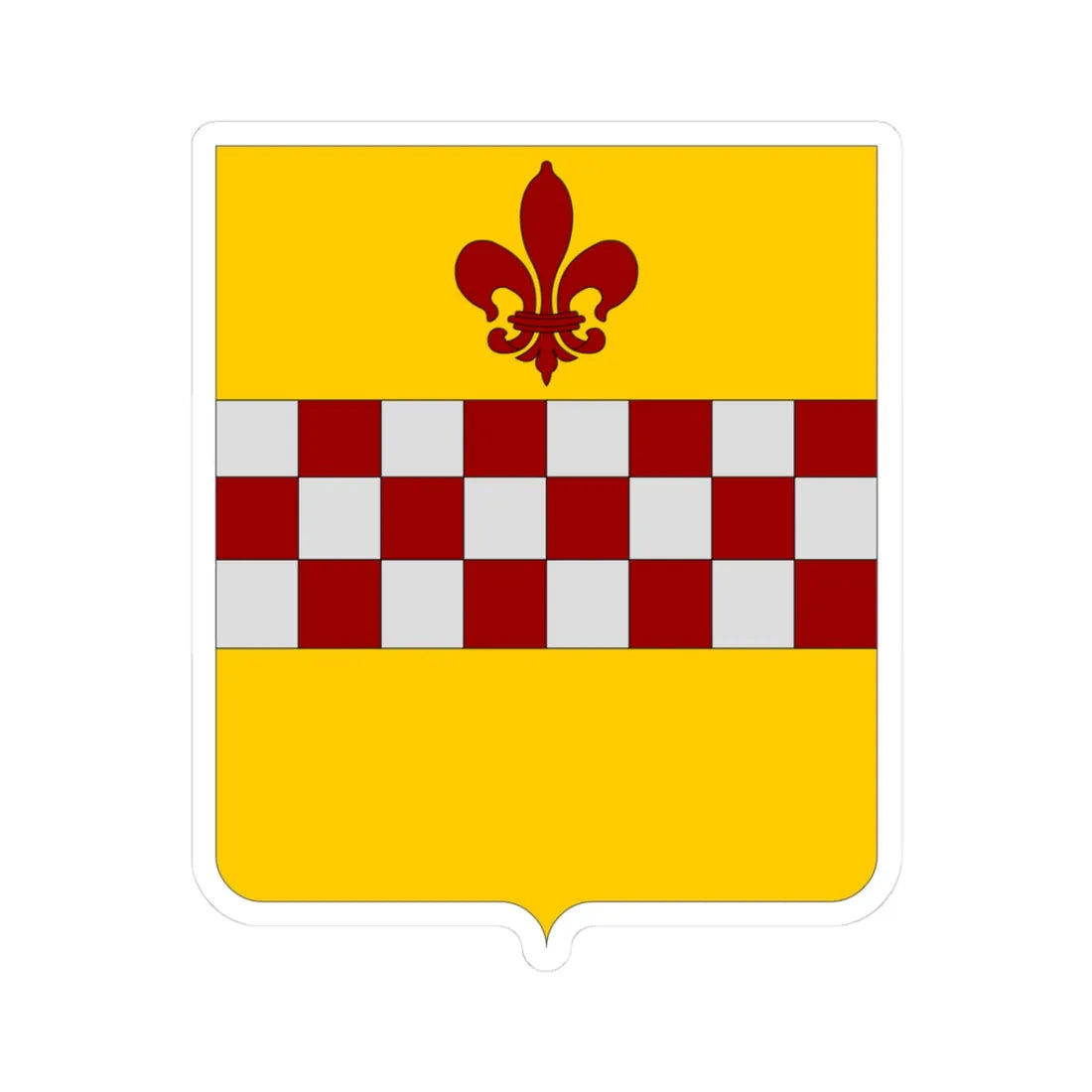 CommunesBelgique-Rixensart (Belgium) (Coat of Arms) STICKER Vinyl Kiss-Cut Decal 3 Inch White - The Sticker Space