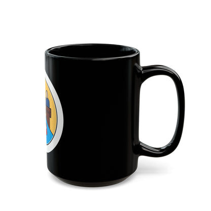 Communications (Boy Scout Merit Badge) Black Coffee Mug-The Sticker Space