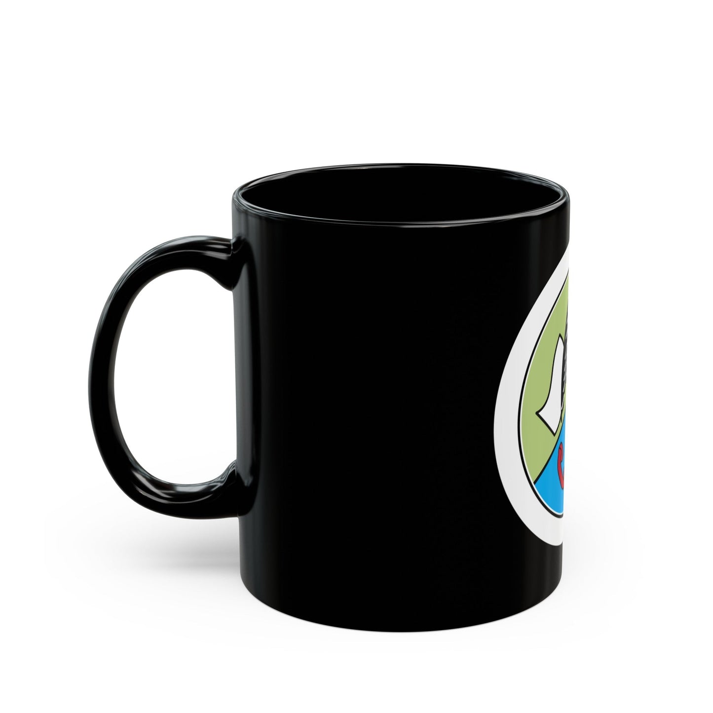 Communications (Boy Scout Merit Badge) Black Coffee Mug-The Sticker Space