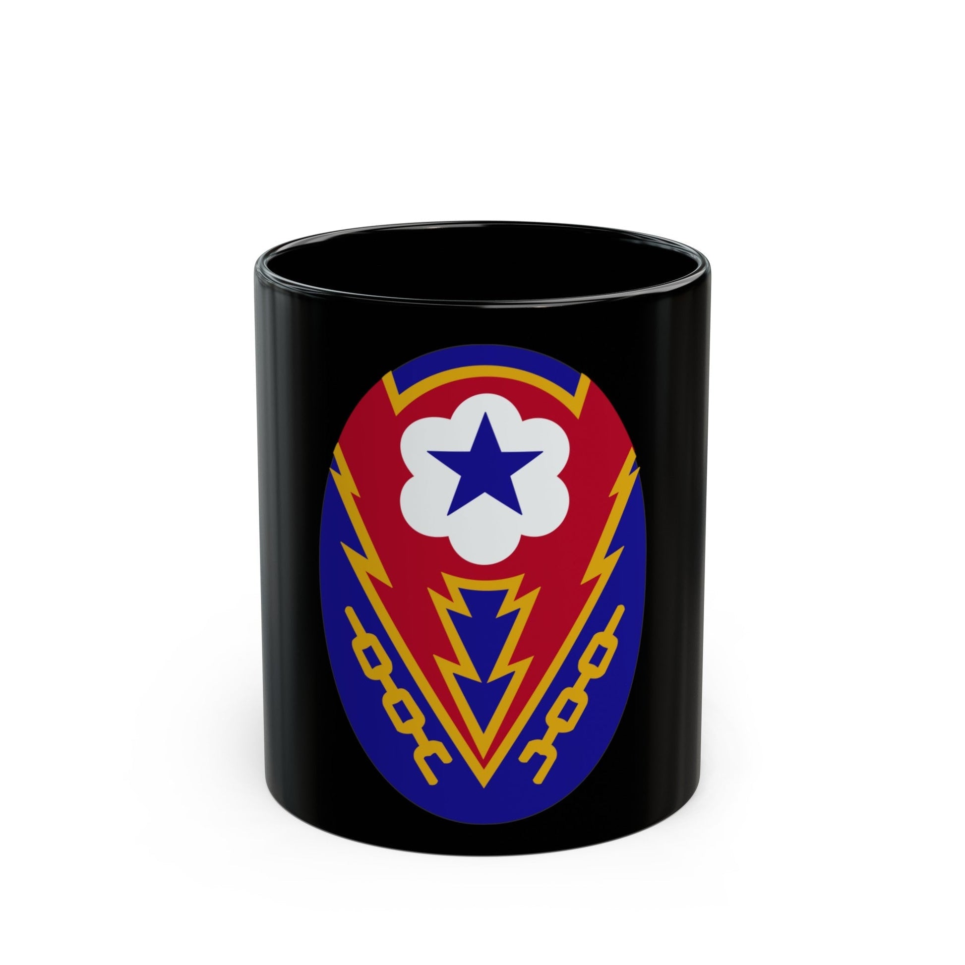 Communications Zone Personnel Europe (U.S. Army) Black Coffee Mug-11oz-The Sticker Space