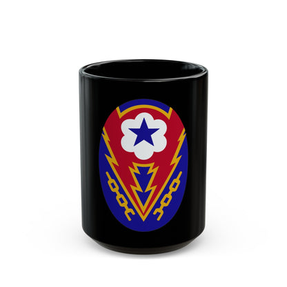 Communications Zone Personnel Europe (U.S. Army) Black Coffee Mug-15oz-The Sticker Space