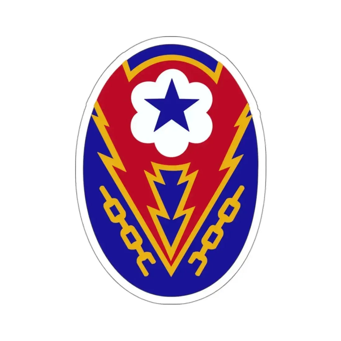 Communications Zone Personnel Europe (U.S. Army) STICKER Vinyl Kiss-Cut Decal 3 Inch White - The Sticker Space