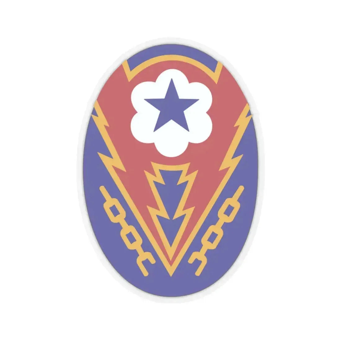 Communications Zone Personnel Europe (U.S. Army) STICKER Vinyl Kiss-Cut Decal 4 Inch Transparent - The Sticker Space