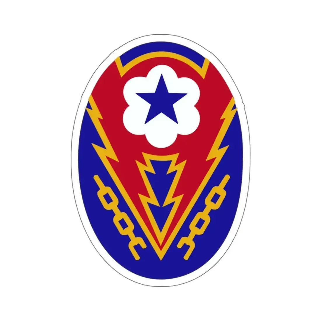 Communications Zone Personnel Europe (U.S. Army) STICKER Vinyl Kiss-Cut Decal 4 Inch White - The Sticker Space