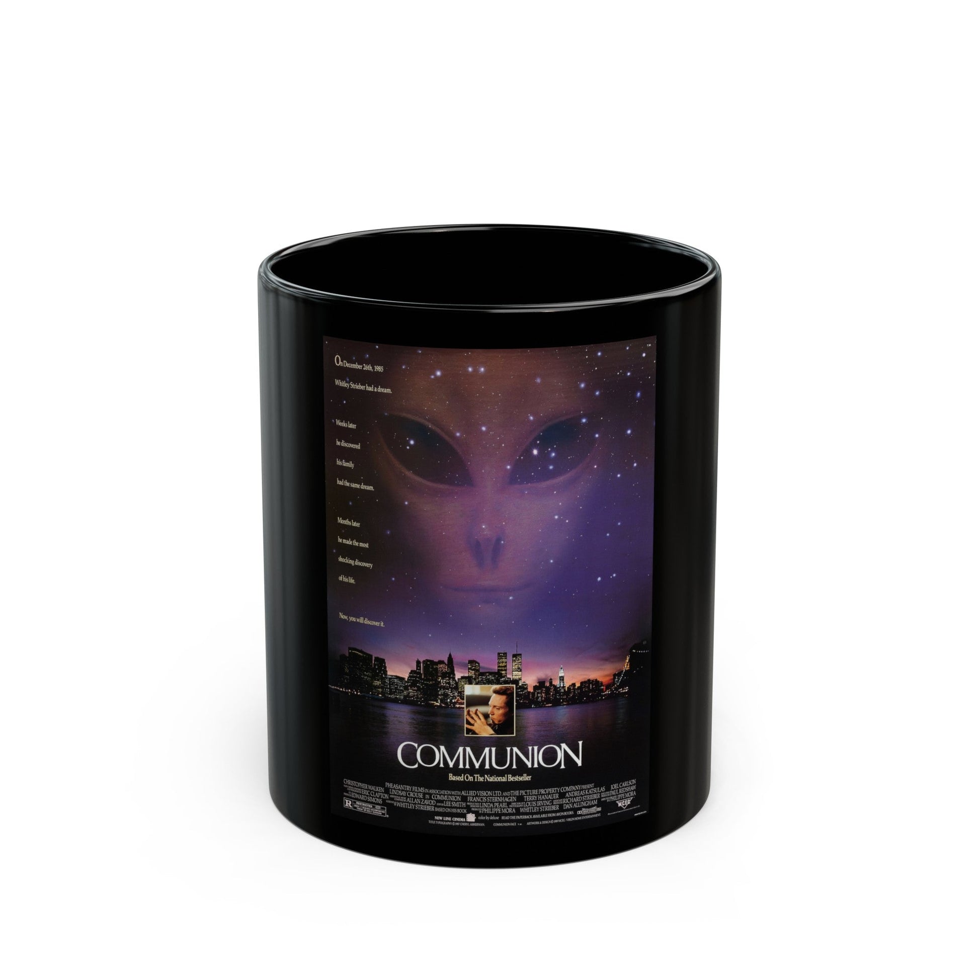 COMMUNION 1989 Movie Poster - Black Coffee Mug-11oz-The Sticker Space