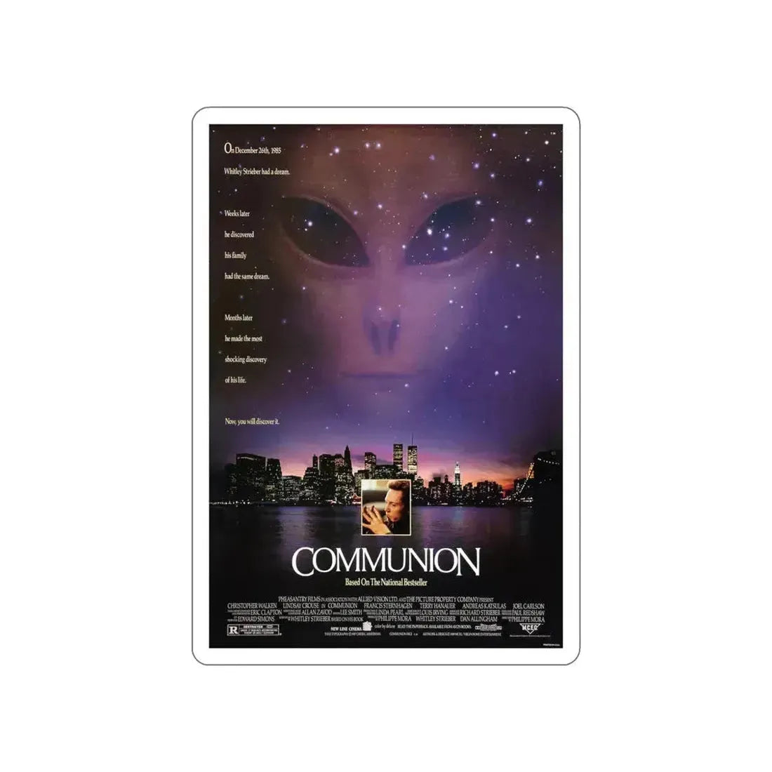 COMMUNION 1989 Movie Poster STICKER Vinyl Die-Cut Decal 5 Inch - The Sticker Space