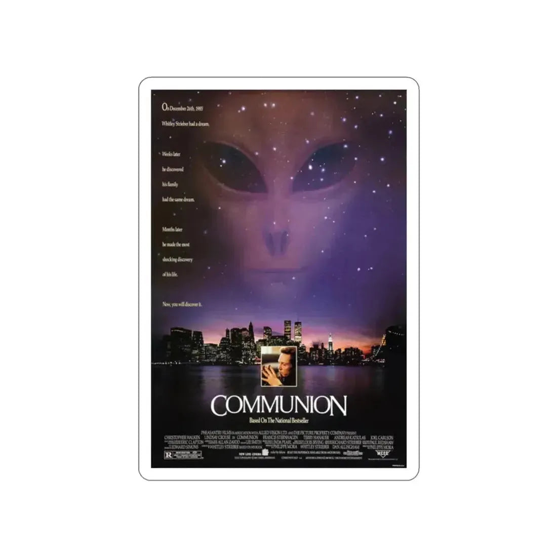 COMMUNION 1989 Movie Poster STICKER Vinyl Die-Cut Decal - The Sticker Space