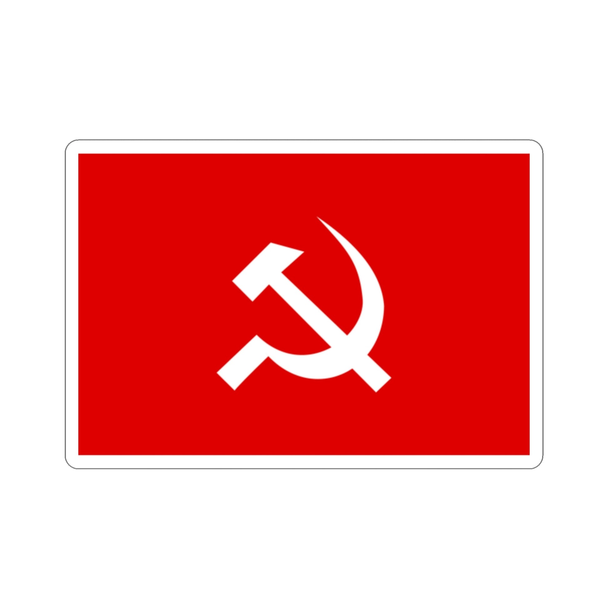 Communist Party of India Flag (India) STICKER Vinyl Die-Cut Decal-2 Inch-The Sticker Space