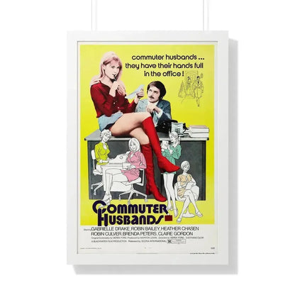 COMMUTER HUSBANDS 1973 - Framed Movie Poster 20" x 30" White - The Sticker Space