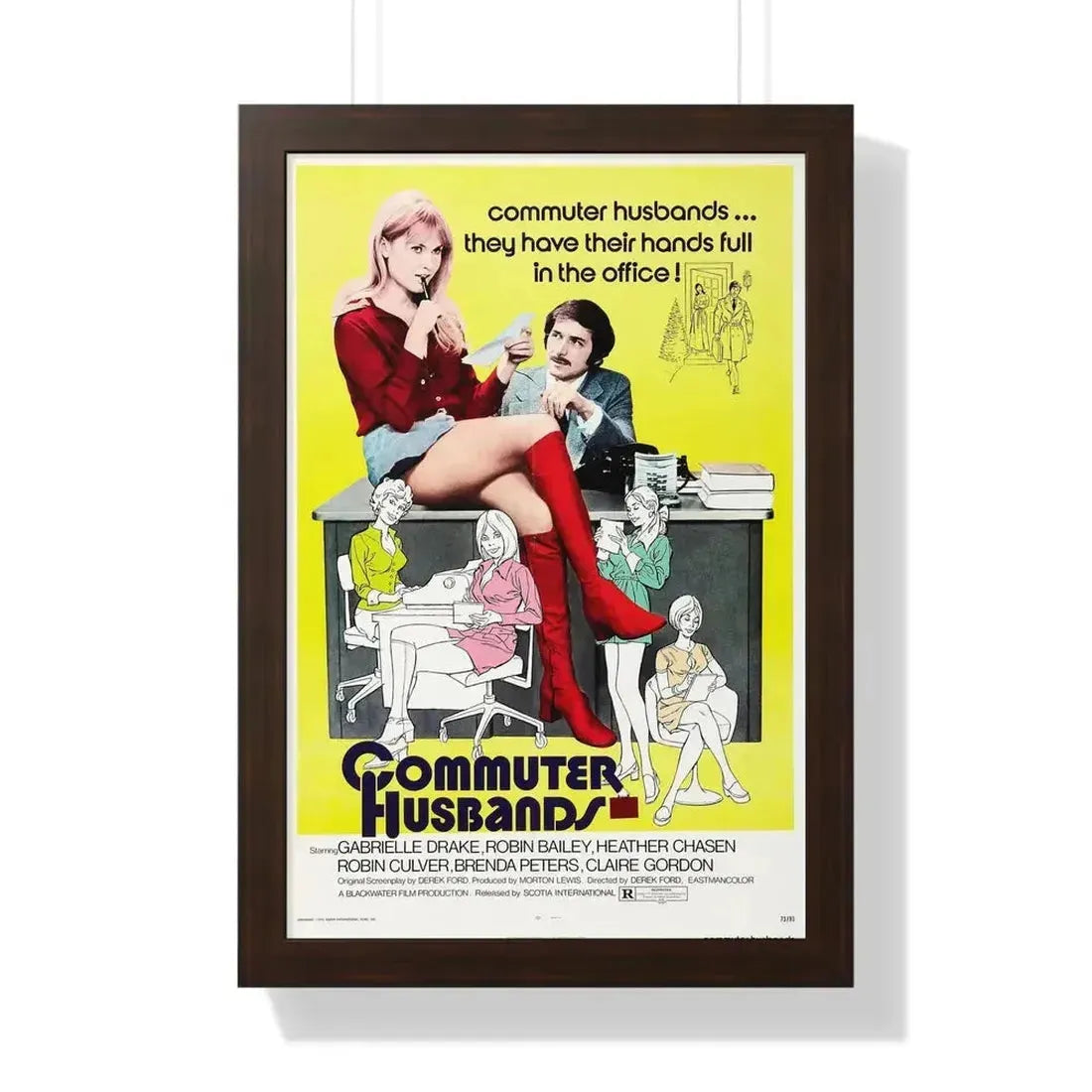COMMUTER HUSBANDS 1973 - Framed Movie Poster - The Sticker Space