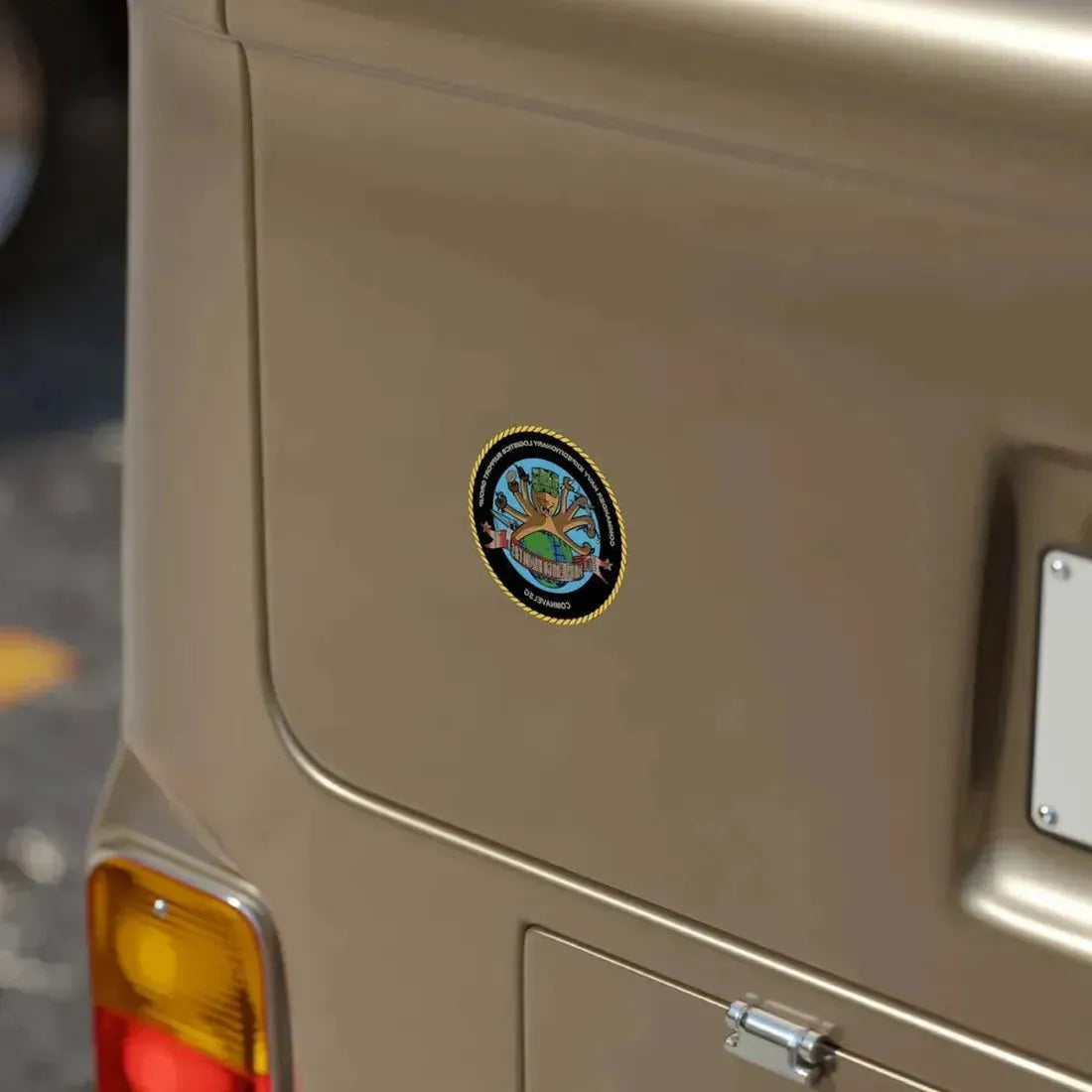 COMNAVELSG Cargo Handlers Commander Navy Expeditionary Logistics Support Group (U.S. Navy) REVERSE PRINT Transparent Die-Cut STICKER - The Sticker Space