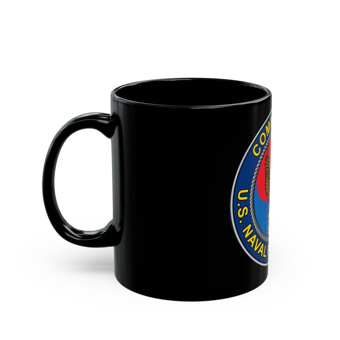 COMNAVFOR Korea Commander Naval Forces Korea (U.S. Navy) Black Coffee Mug-The Sticker Space