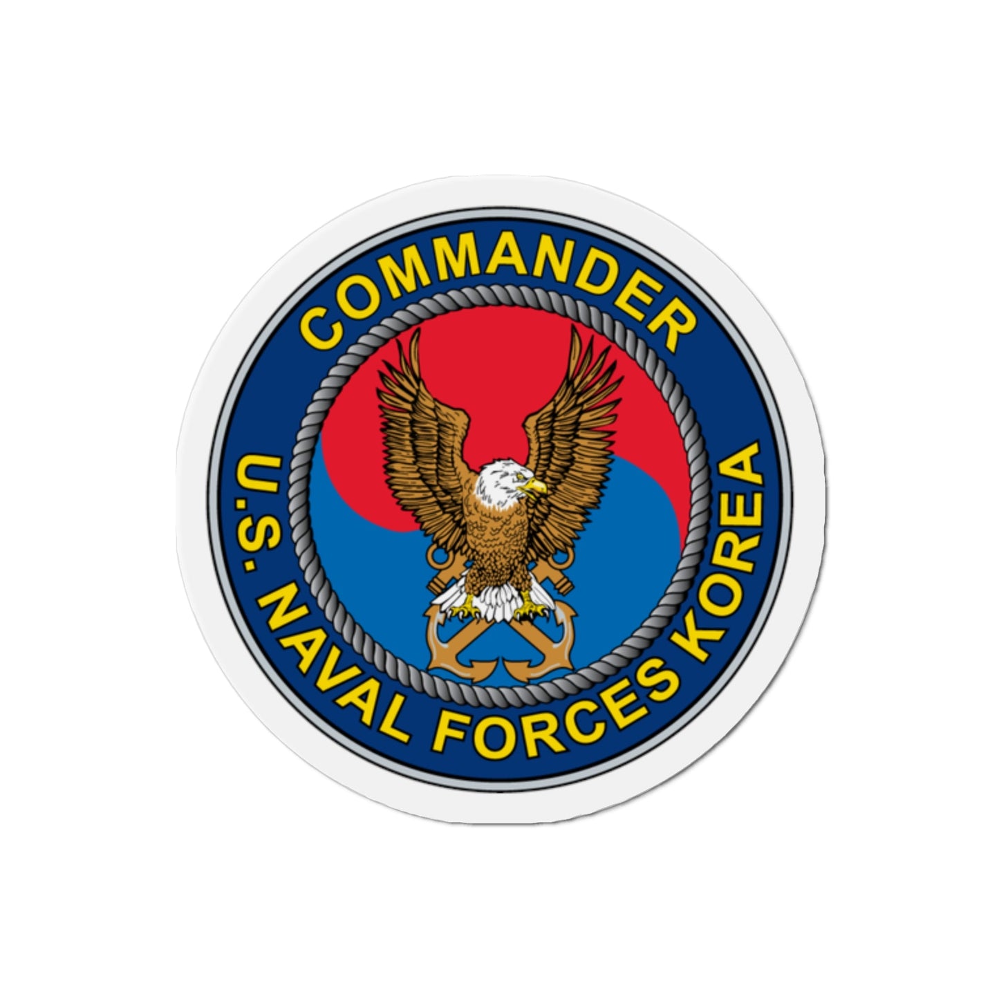 COMNAVFOR Korea Commander Naval Forces Korea (U.S. Navy) Die-Cut Magnet-2" x 2"-The Sticker Space